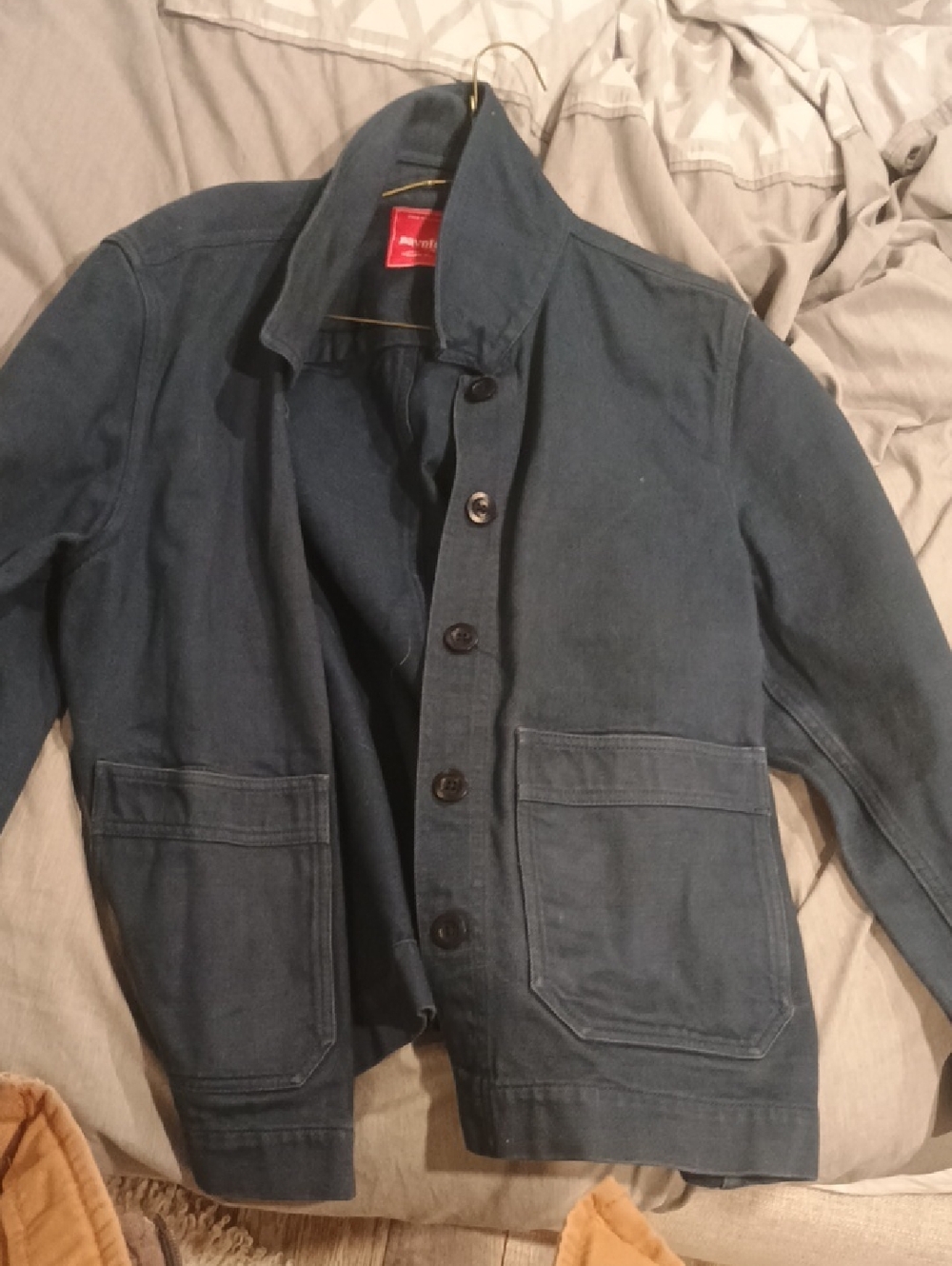 Men's Paynter Blue Button-Front Work Jacket